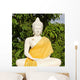 sitting white buddha - koh samui, thailand Wall Mural