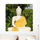 sitting white buddha - koh samui, thailand Wall Mural