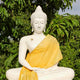 sitting white buddha - koh samui, thailand Wall Mural