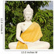 sitting white buddha - koh samui, thailand Wall Mural