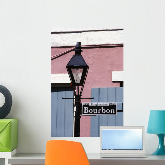 Bourbon Street Sign New Orleans Wall Mural