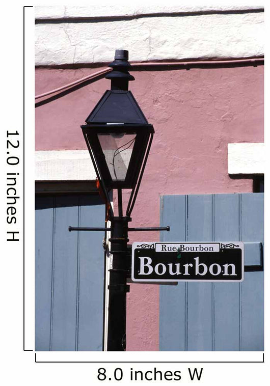 Bourbon Street Sign New Orleans Wall Mural