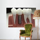 Capped Dental Implant Model Wall Mural