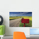 Mailbox On Country Road, Tiger Hills, Manitoba Wall Mural