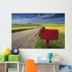 Mailbox On Country Road, Tiger Hills, Manitoba Wall Mural