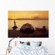 Camper Fishing, Little Limestone Lake, Manitoba Wall Mural