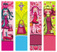 Valentine's Day banners with fashion girls Wall Mural