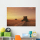 Spring Wheat Harvest, Tiger Hills, Manitoba Wall Mural