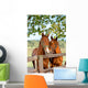 Two Horses in Paddock Wall Mural