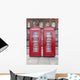 Pair Typical Red Phone Wall Mural
