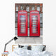 Pair Typical Red Phone Wall Mural
