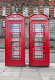 Pair Typical Red Phone Wall Mural