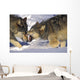 Gray Wolves In Winter Wall Mural