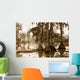 misty morning in the swamp Wall Mural