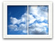 Window to Blue Sky Wall Mural