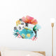 Sleeping Floral Panda Bear Wall Decal