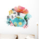 Sleeping Floral Panda Bear Wall Decal