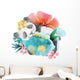 Sleeping Floral Panda Bear Wall Decal