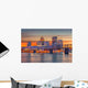 Louisville Kentucky Usa Skyline Twilight Wall Decal