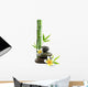 Frangipani Flowers Pebbles Zen Bamboo Wall Decal