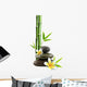Frangipani Flowers Pebbles Zen Bamboo Wall Decal