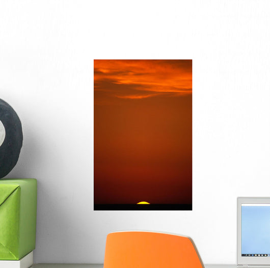 Sunset Over Pacific Ocean, British Columbia Wall Mural