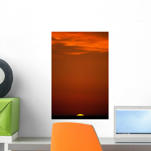 Sunset Over Pacific Ocean, British Columbia Wall Mural