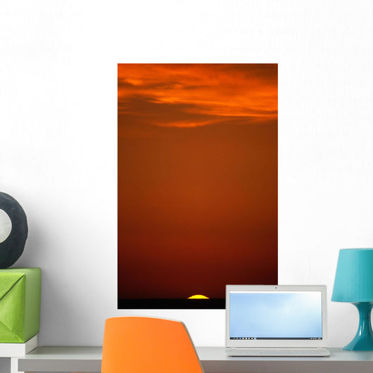 Sunset Over Pacific Ocean, British Columbia Wall Mural