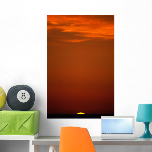 Sunset Over Pacific Ocean, British Columbia Wall Mural
