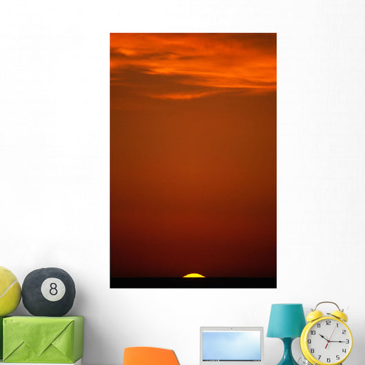 Sunset Over Pacific Ocean, British Columbia Wall Mural