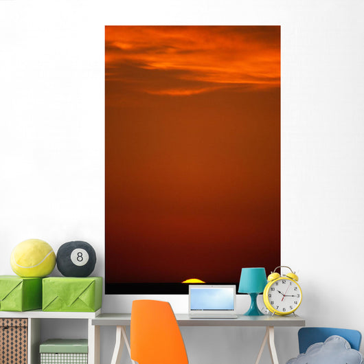 Sunset Over Pacific Ocean, British Columbia Wall Mural