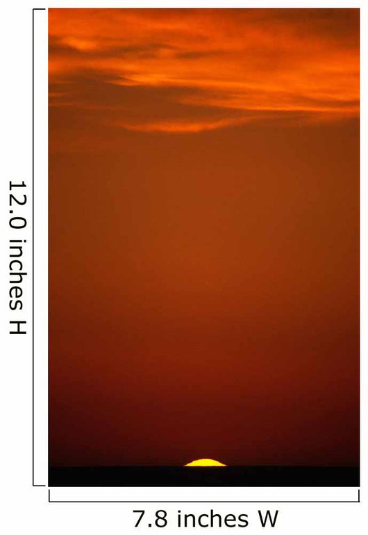 Sunset Over Pacific Ocean, British Columbia Wall Mural