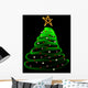 Light Christmas Tree Wall Mural