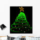 Light Christmas Tree Wall Mural