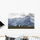 Horses And Mountains, Southern Alberta Wall Mural