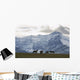Horses And Mountains, Southern Alberta Wall Mural