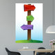 Crossroads Sign Wall Mural
