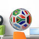 Soccer ball with South African flag in the front Wall Decal
