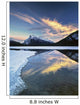 Second Vermilion Lake And Mount Rundle, Banff National Park, Alberta Wall Mural