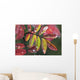 Dew On Wild Rose Leaves In Fall, Kananaskis Country, Alberta Wall Mural