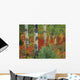 Aspen Trees And Fireweed, Kananaskis Country, Alberta Wall Mural