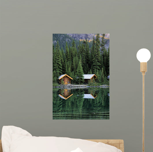 Cabins In Yoho National Park, Lake O'hara, British Columbia Wall Mural