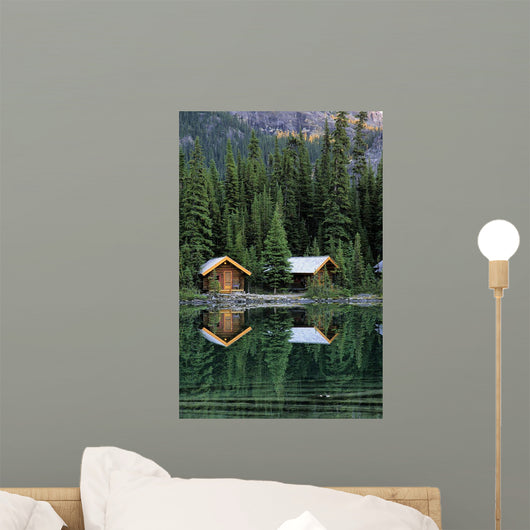 Cabins In Yoho National Park, Lake O'hara, British Columbia Wall Mural