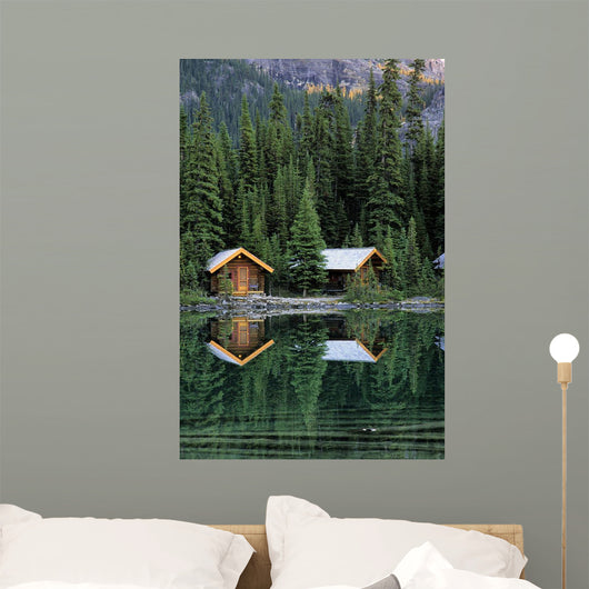 Cabins In Yoho National Park, Lake O'hara, British Columbia Wall Mural