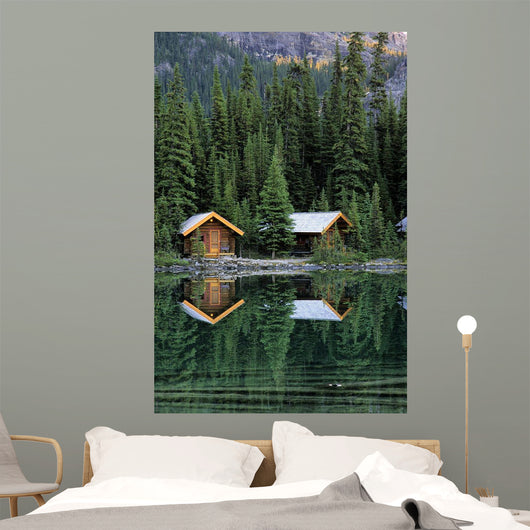 Cabins In Yoho National Park, Lake O'hara, British Columbia Wall Mural