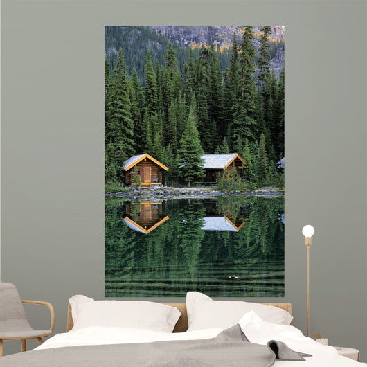 Cabins In Yoho National Park, Lake O'hara, British Columbia Wall Mural