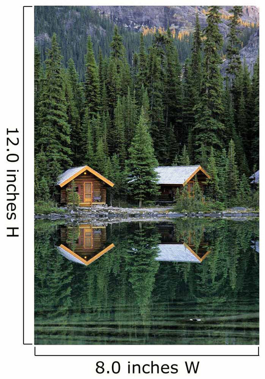 Cabins In Yoho National Park, Lake O'hara, British Columbia Wall Mural