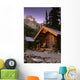 Cabin In Yoho National Park, Lake O'hara, British Columbia Wall Mural