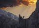 Happiness Climber Sunset Wall Decal