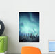 Northern Lights Over Snow Covered Trees, Along Dempster Highway, Yukon Wall Mural